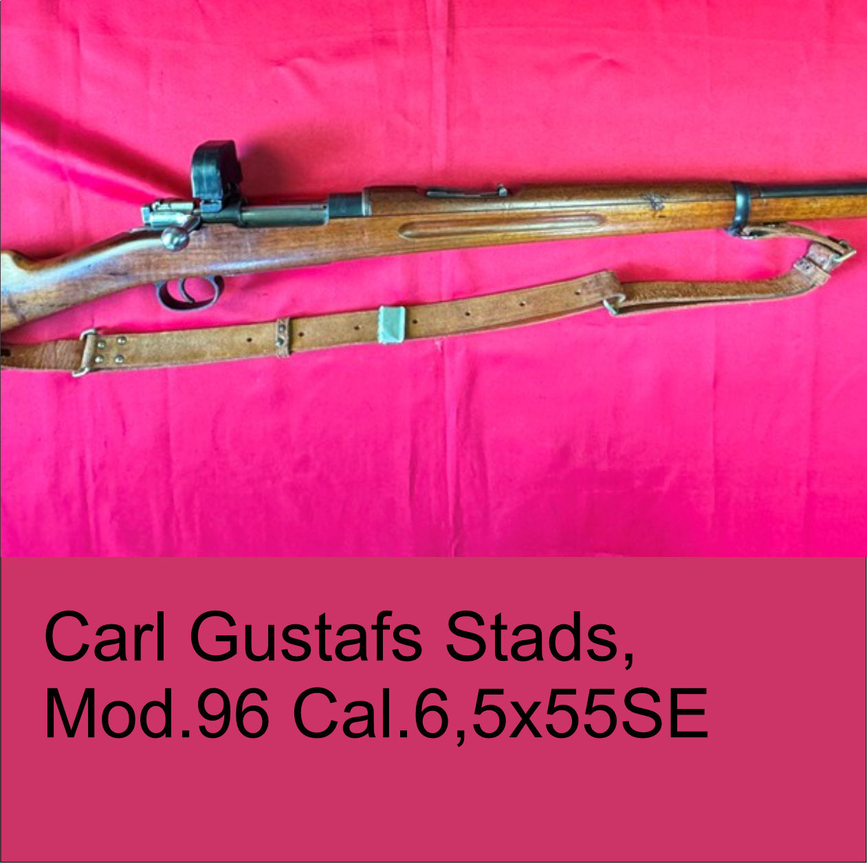 Image du produit Carabine Carl Gustafs Stads, Mod.96 Cal.6,5x55 (SE) suédois avec Dioptre (L103)