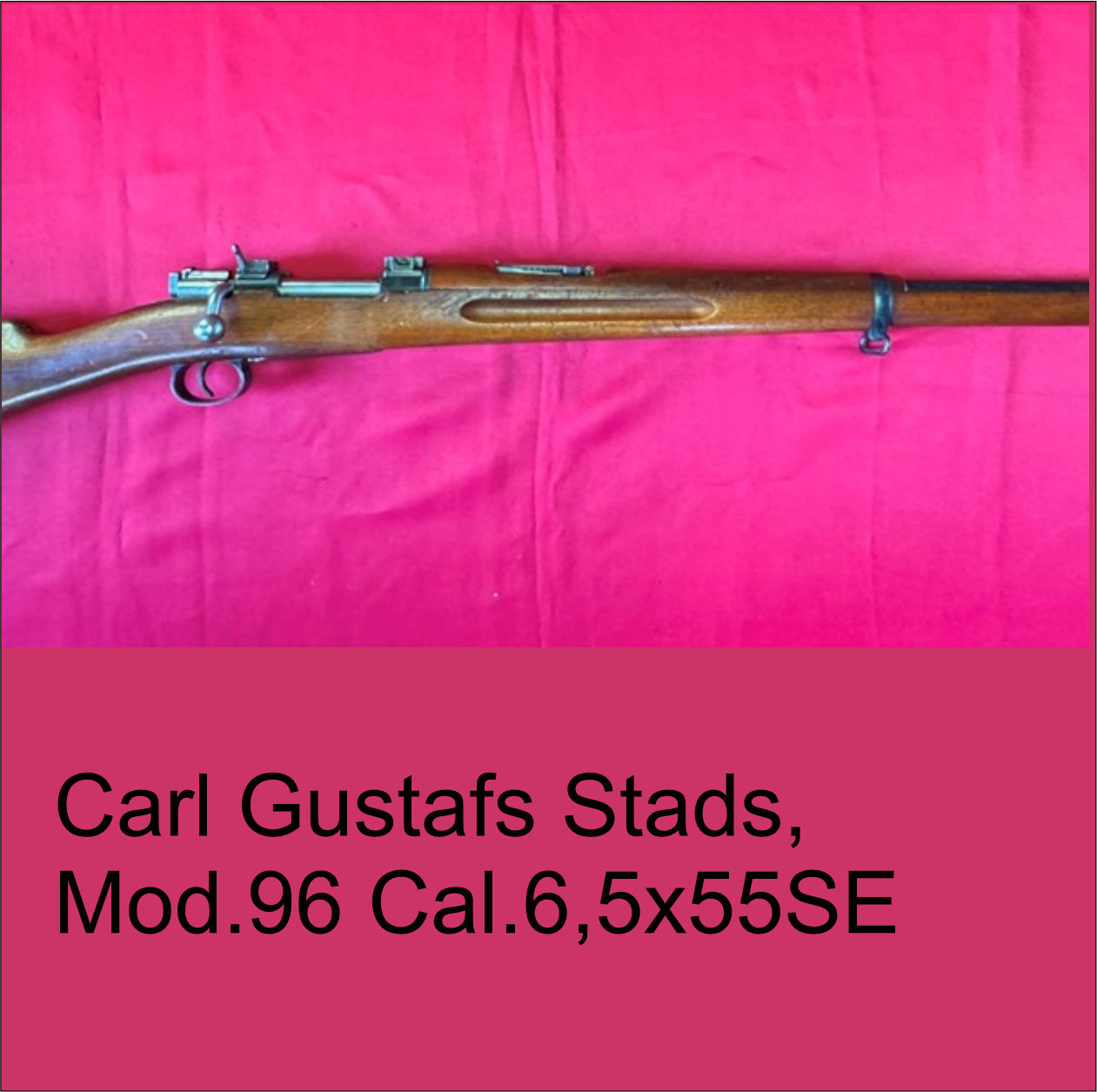 Image du produit Carabine Carl Gustafs Stads, Mod.96 Cal.6,5x55 suédois (L104)